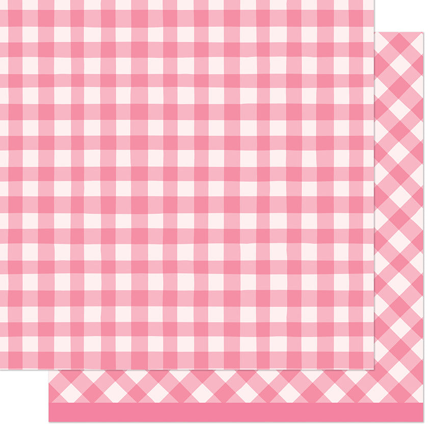 Lawn Fawn,  Giddy for Gingham, Picnic Blanket Paper