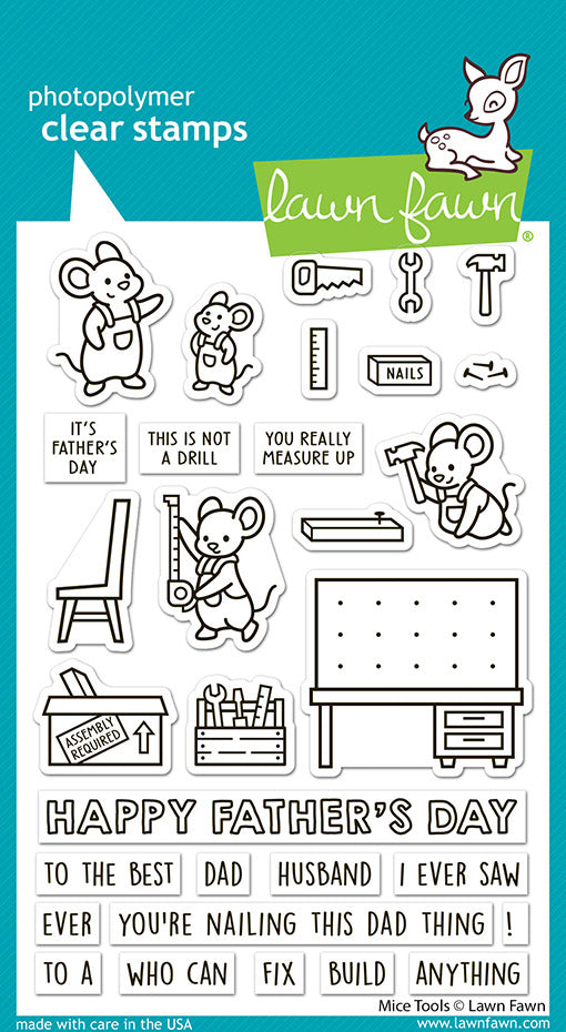 Lawn Fawn, Mice Tools Stamp