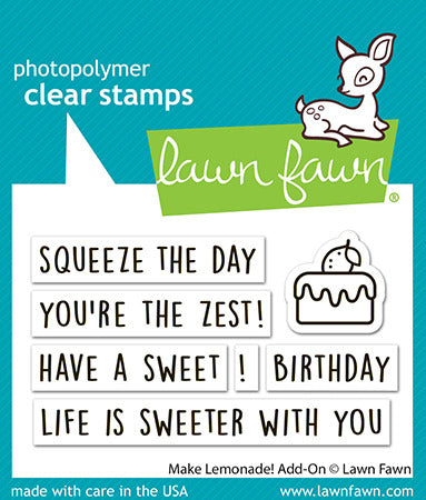 Lawn Fawn, Make Lemonade! Add One Set
