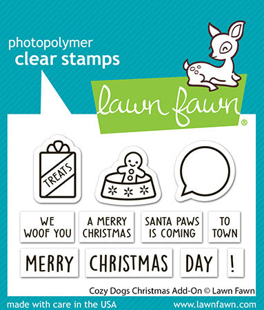 Lawn Fawn, Stamp & Die SEtCozy Dogs Christmas Add-On
