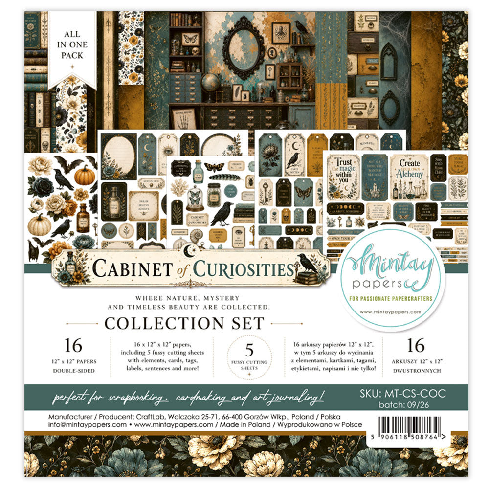 Mintay, 12X12 Collection Set, Cabinet of Curiosities Pre-order