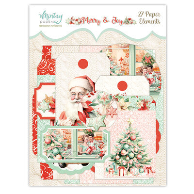 Mintay Papers; Merry & Joy; Paper Elements