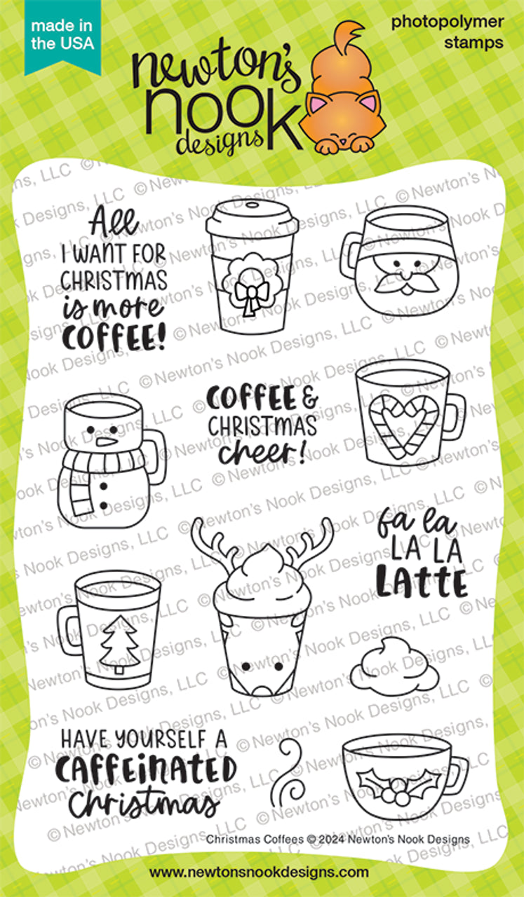 Newton's Nook, Christmas Mugs Stamp set
