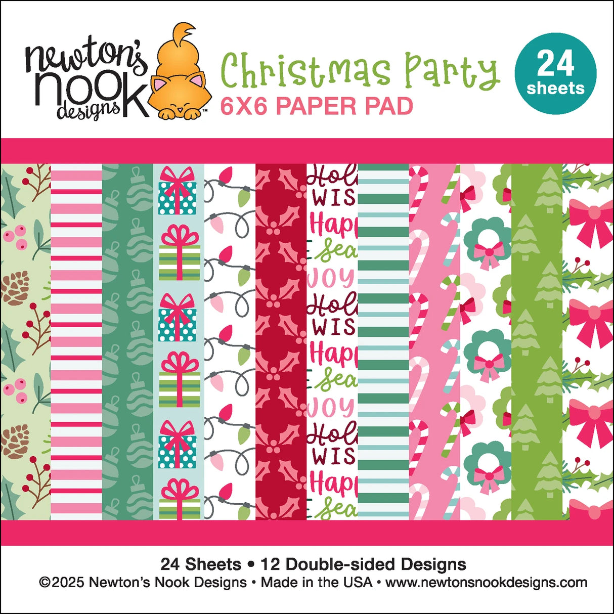 Newton's Nook, Christmas Party Pad 6x6