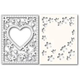 Memory Box, Meadow blossom Frame & Stencil
