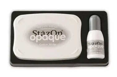 Stazon, Opaque Cotton White Ink Pad & Refills