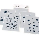 Pink Fresh Studio, Cheerful Blossom Die Cut & Stencil Set