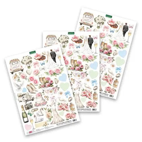 Katy Sue, Forever & Always Wedding Die Cut Sheet