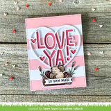 Lawn Fawn, Giant Outlined Love Ya Die cut