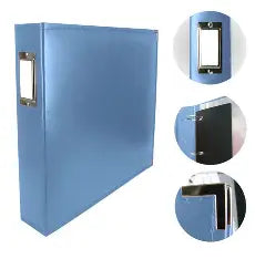 American Crafts, We R Makers, 12x12 Ring Binder, Country Blue