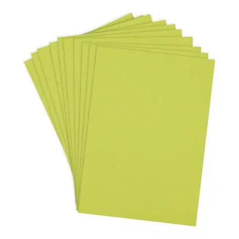 Spellbinders, ColorWheel Cardstock, Peridot ,  8.5x11, Pkg of 10 sheets