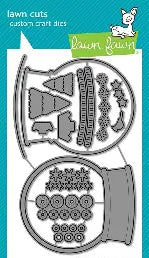 Lawn Fawn, Build-A-Snow Globe Die cut