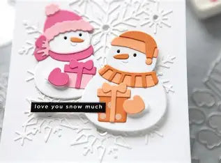 Waffle Flower, Gifting Snowmen Die Cut Set