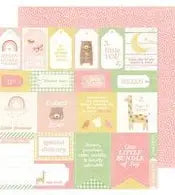 American Crafts, Hello Little Girl, Tags