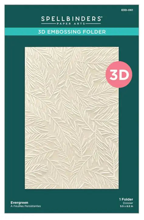 Spellbinders, Evergreen 3D embossing Folder