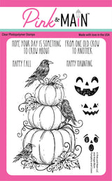 Pink & Main,  Pumpkins and Crows Stamp & Die cut
