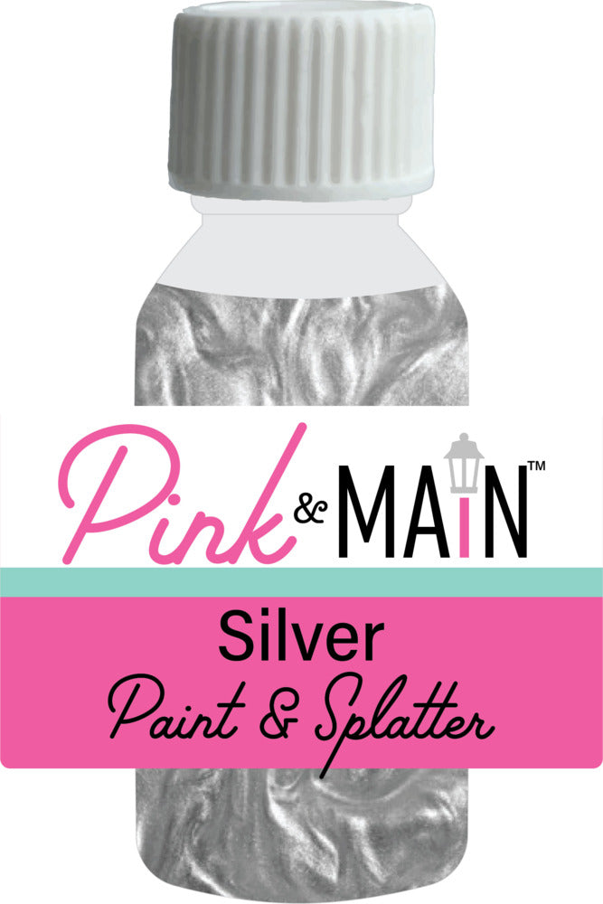 Pink & Main; Paint & Splatter, Silver