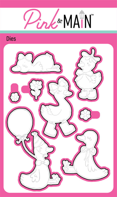 Pink & Main, Clear Stamp & Dies, Silly Goose