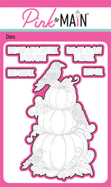 Pink & Main,  Pumpkins and Crows Stamp & Die cut