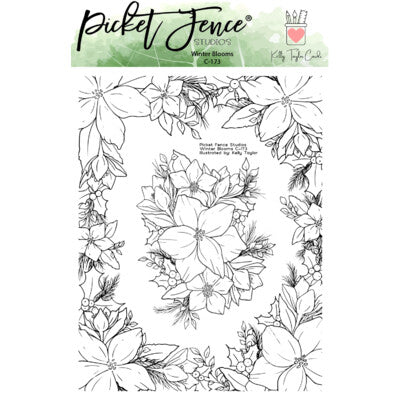 Picket Fence; Winter Blooms Stamp + Dies SET