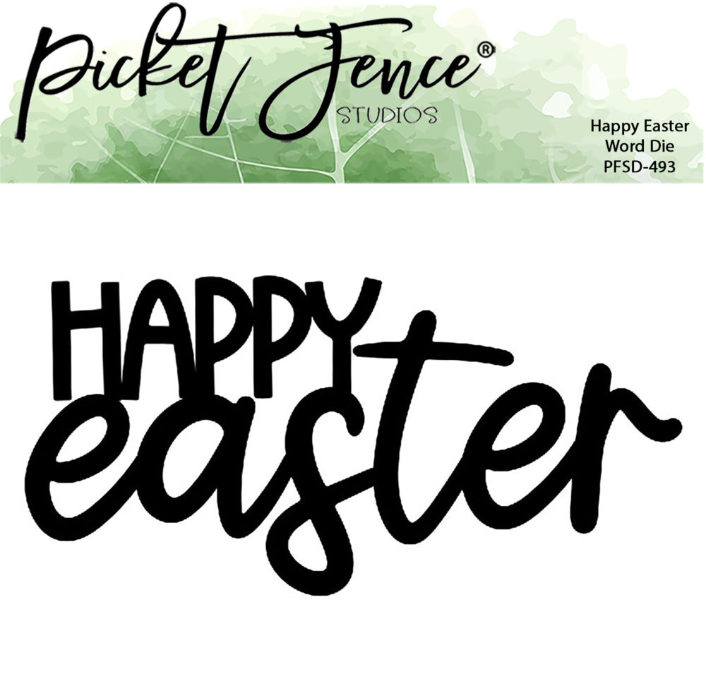 Picket Fence, Die, Happy Easter Word Pre-order