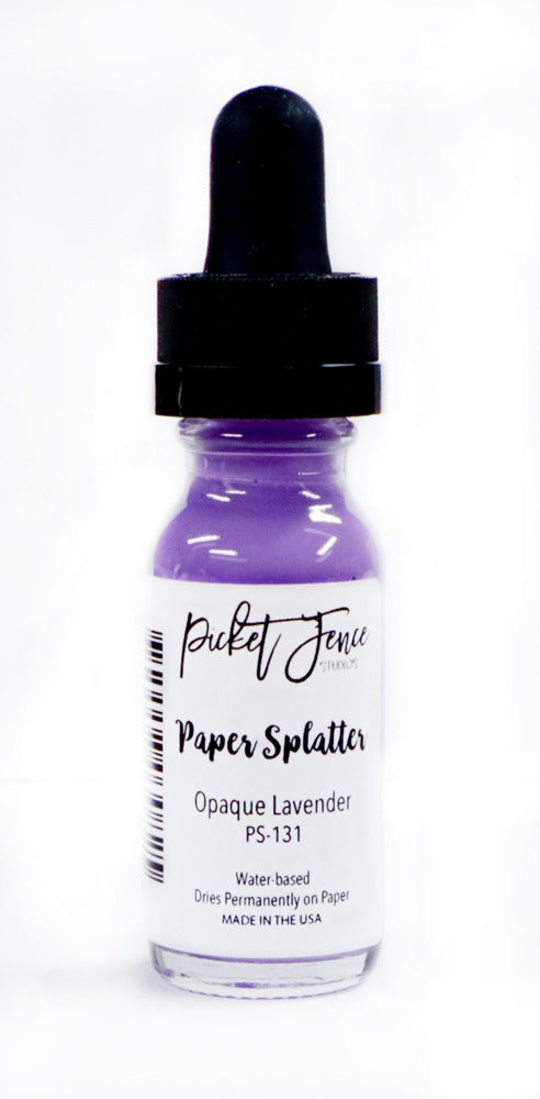 Picket Fence, Paper Splatter, Opaque Pale Lavender pre-Order