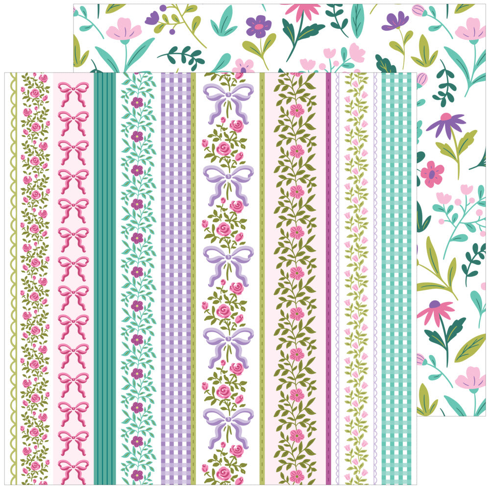 Pinkfresh Studio, 12X12 Patterned Paper, Lovely Lane - Happiness Is Homemade