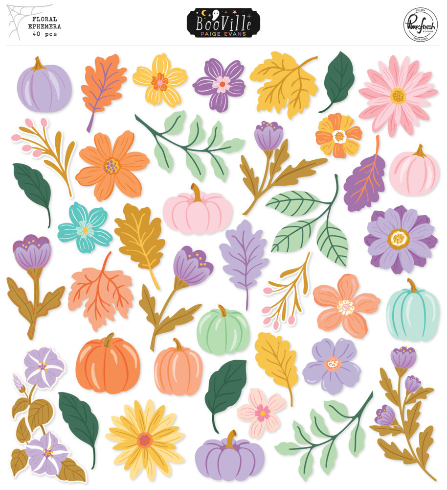 Pink Fresh Floral, Floral Ephemera, BooVille Pre-order