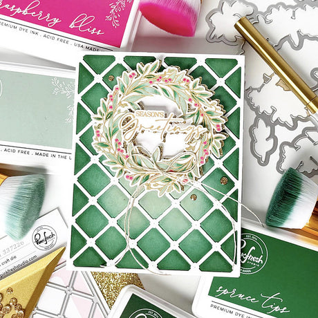 PinkFresh Studio, Stencil , Seasonal Sprigs