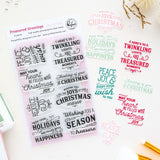 Pinkfresh Studio, Stamp, Treasured Greetings Stamp & Die Cut