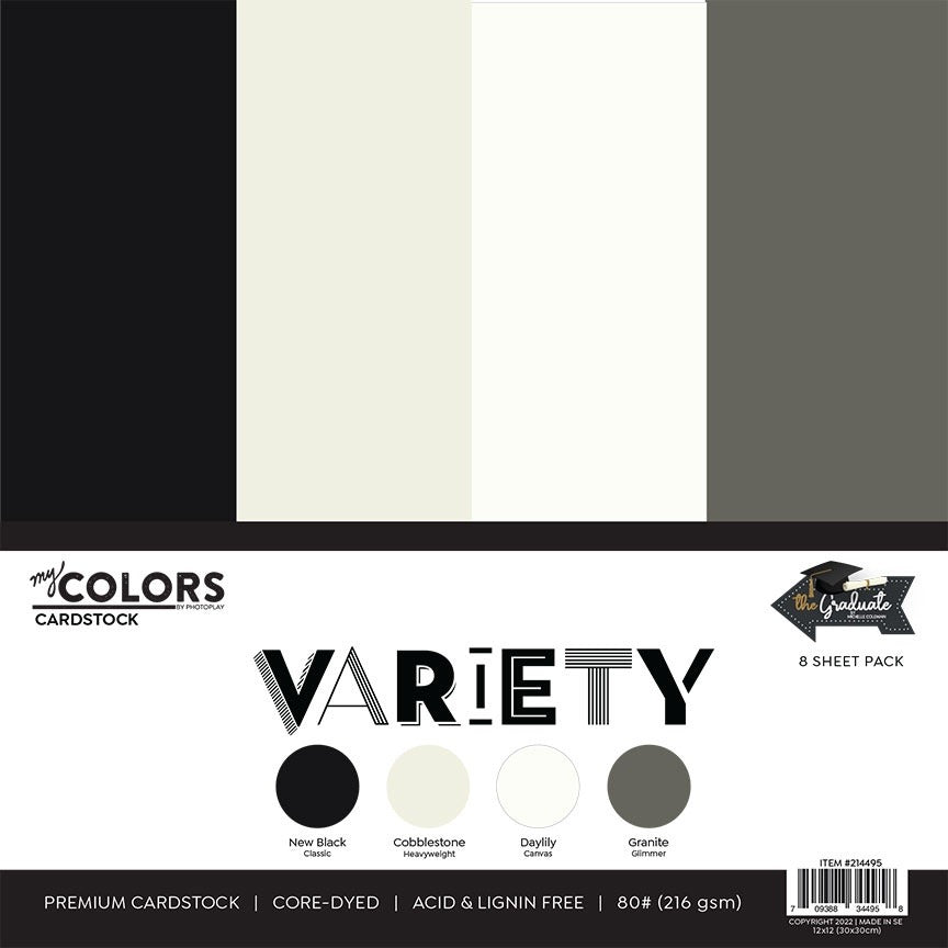 Photoplay; The Graduate; My Colors Cardstock Paper Pack