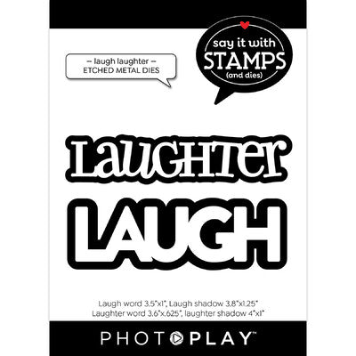 Photoplay Laugh, Laughter Stamp & Dies SET
