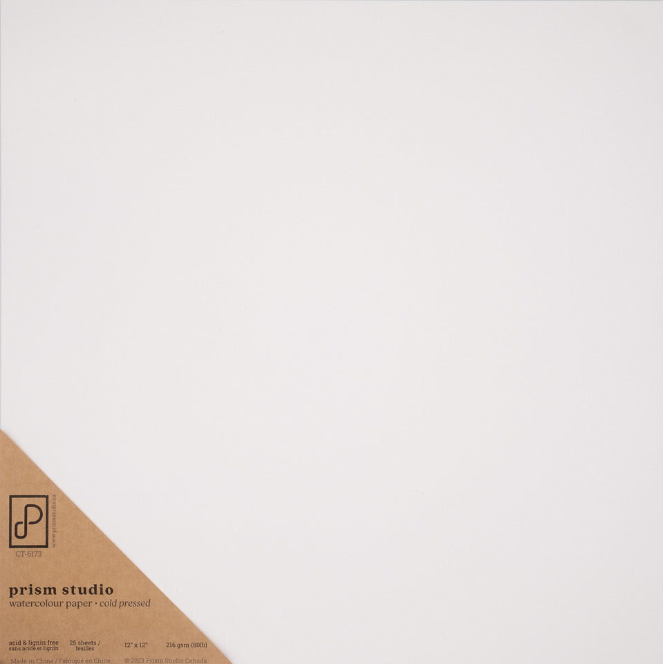 Prism Studio, Water Color, Cold  Pressed, 12x12 Paper Collection