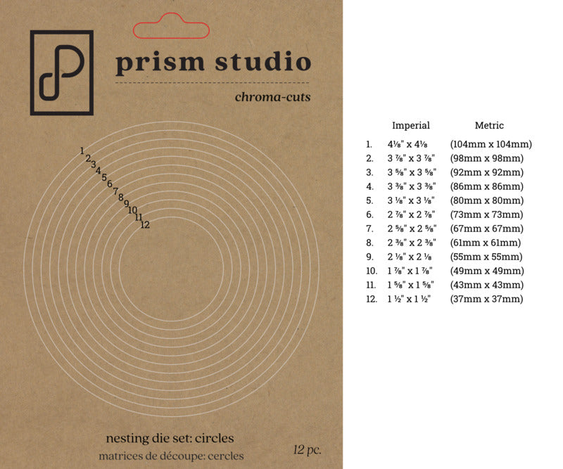 Prism Studio, Chroma-Cuts, Nesting Circles