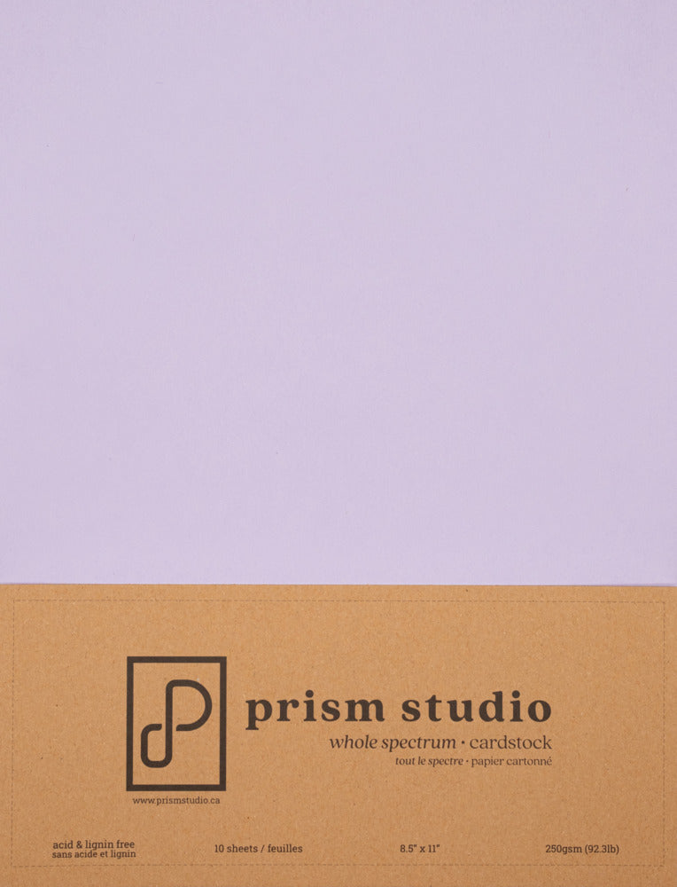 Prism Studio, Whole Spectrum Smooth Cardstock, Pack 8.5x11- Wisteria