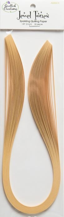 Quilled Creations, Jewel Tones Sparkling Amber , 1/4"