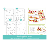 Taylroed Expressions, Falling for you Stencil Set