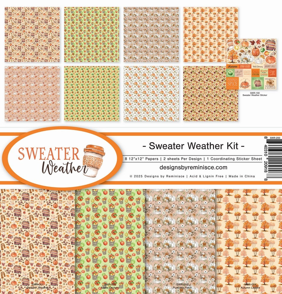 Reminisce, 12X12 Collection Kit, Sweater Weather