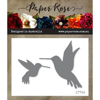 Paper Roses, Hummingbirds Metal Dies