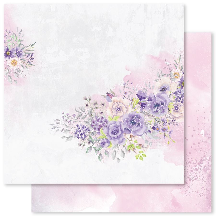 Paper Rose, 12X12 Patterned Paper, Purple Haze A