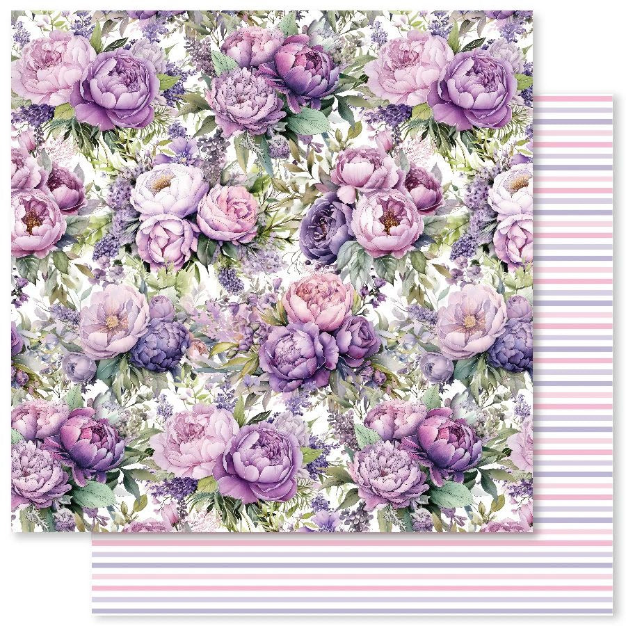 Paper Rose; Lavender & Roses - E