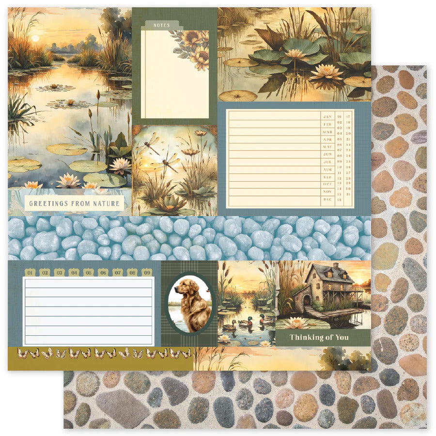 Paper Rose, 12X12 Paper, Lakeside Memories D