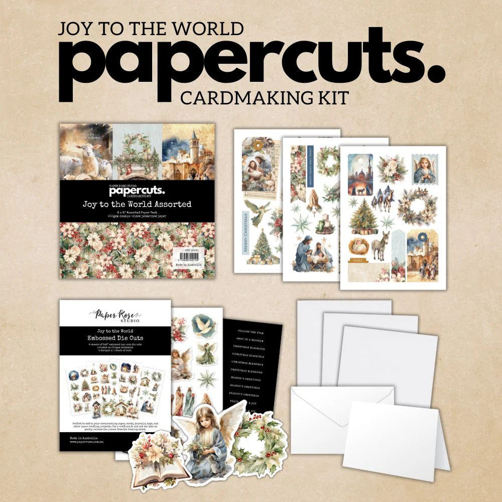 Paper Rose, Papercuts Cardmaking Kit, Joy to the World Pre-order