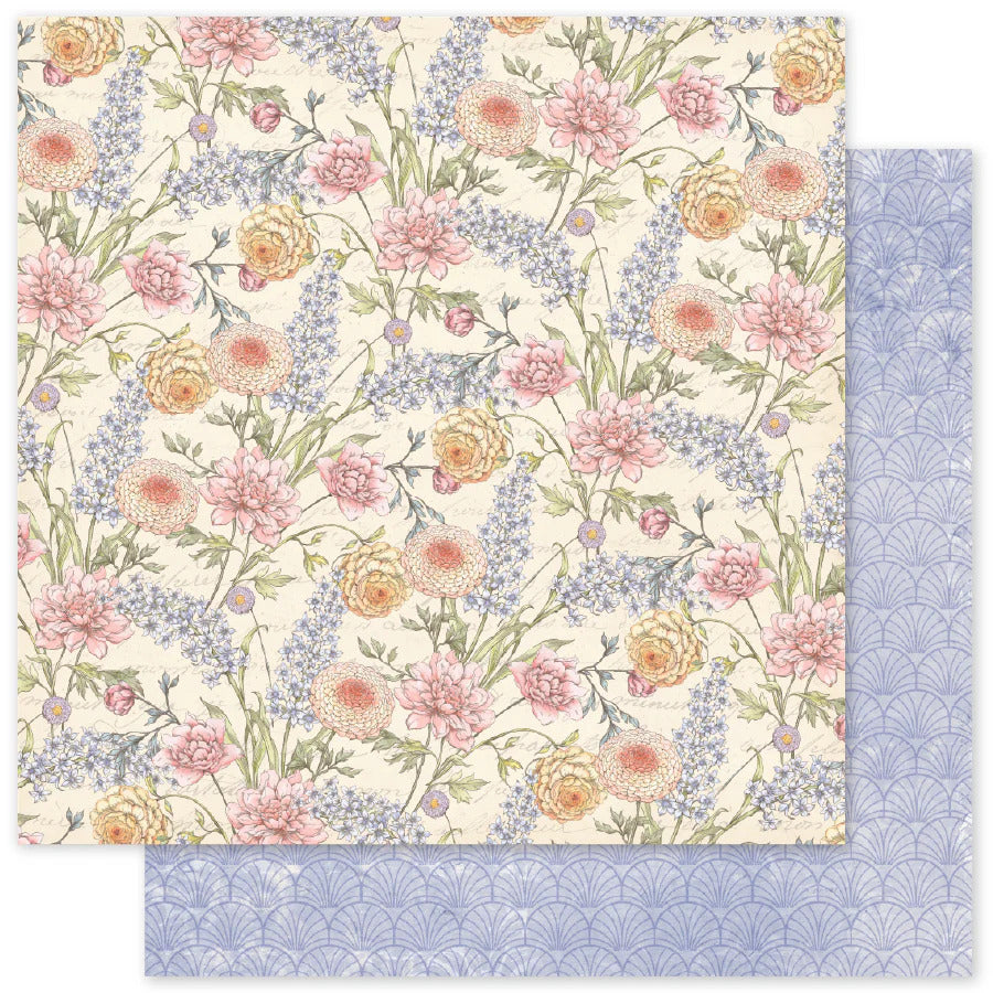 Paper Rose, 12X12 Patterned Paper, Words of Wisdom F