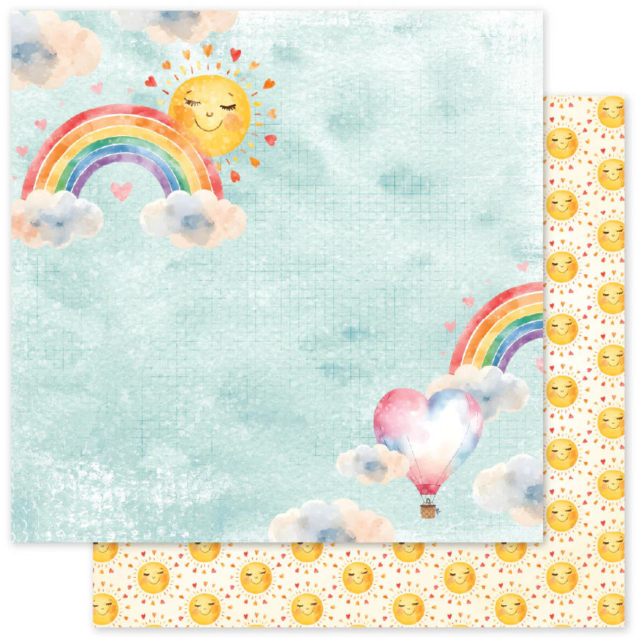 Paper Rose, 12X12 Patterned Paper, Perfect Pairs D