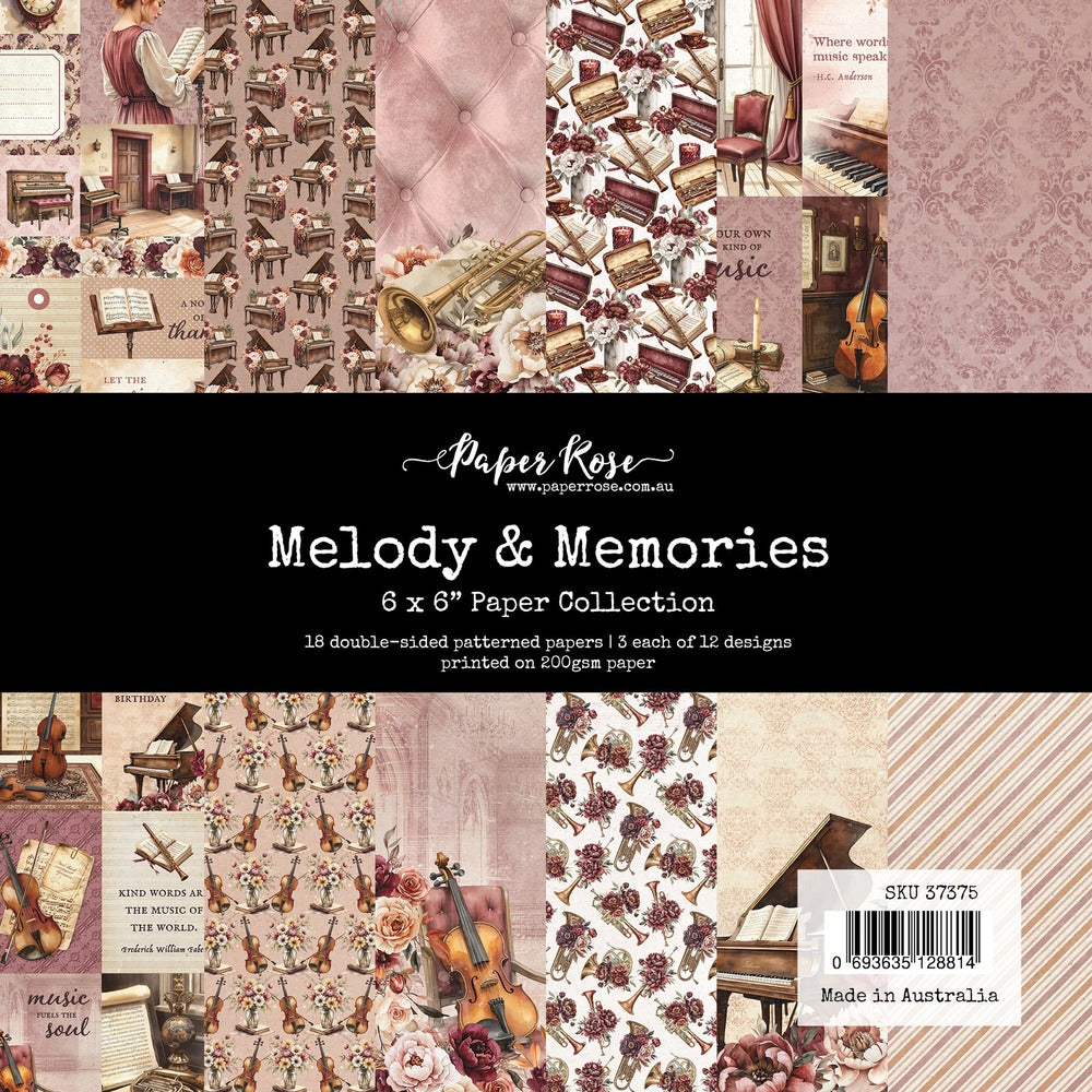 Paper Rose, 6X6 Paper Collection, Melody & Memories Pre-order
