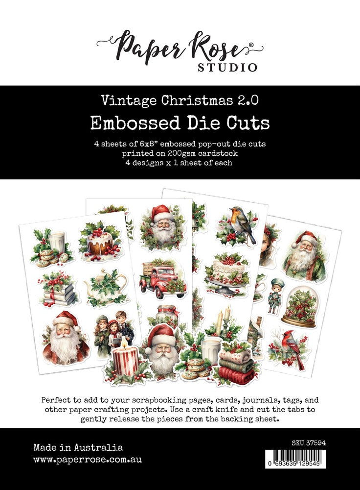 Paper Rose, Embossed Die Cuts, Vintage Christmas 2.0 Pre-order