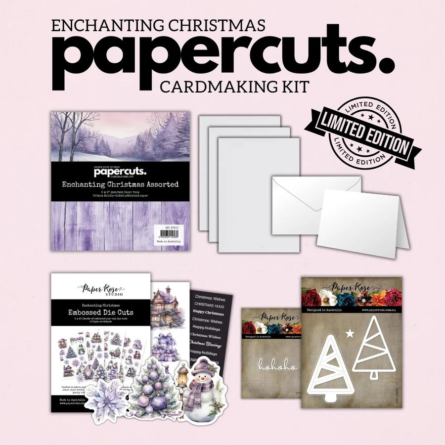 Paper Rose, Papercuts Cardmaking Kit, Limited Edition - Enchanting Christmas with Metal Dies Pre-order