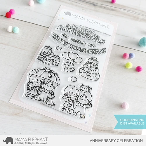 Mama Elephant, Anniversary Celebration Stamp