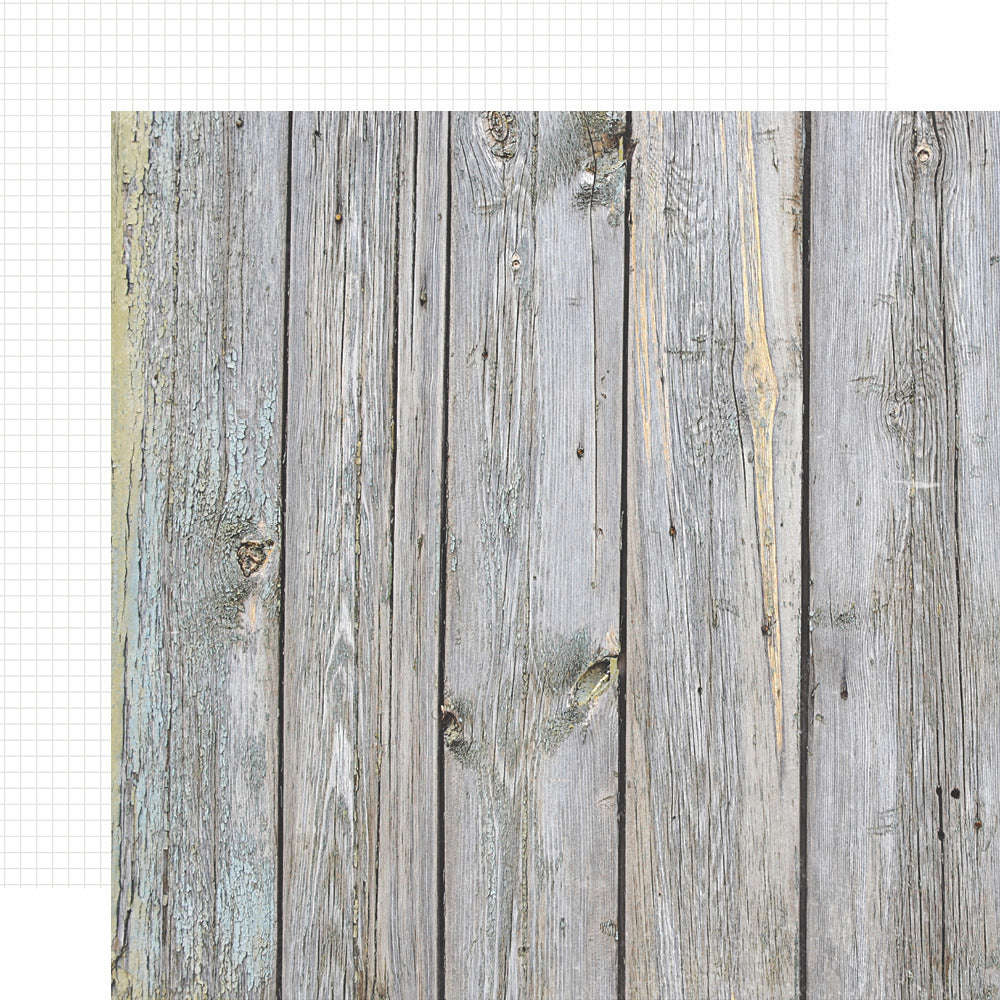 Simple Stories, Color Vibe, Birch/White grid